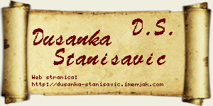 Dušanka Stanisavić vizit kartica